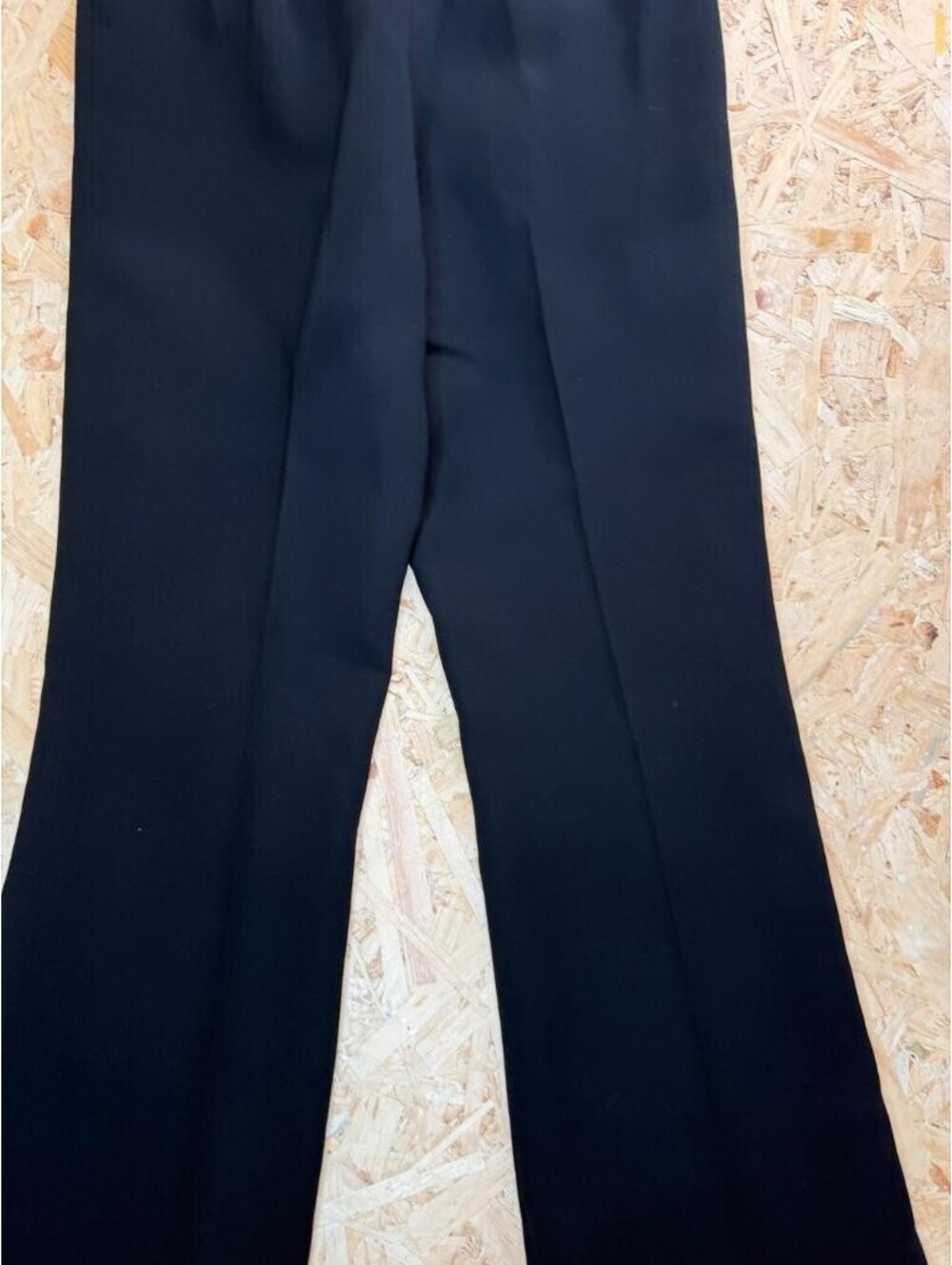 Black Wool Blend Dress Pants Womens Size 10 Wide Leg Trouser - Picture 13 of 16